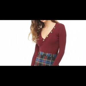 Burgundy Long sleeve